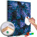 Paint by Number Kit Inky Mystery - Multitude of Dark Navy Blue Leaves 146215