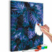Paint by Number Kit Inky Mystery - Multitude of Dark Navy Blue Leaves 146215 additionalThumb 5