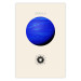 Wall Poster Blue Uranus - Gas Giant with a Solar System in Shades of Blue 146315