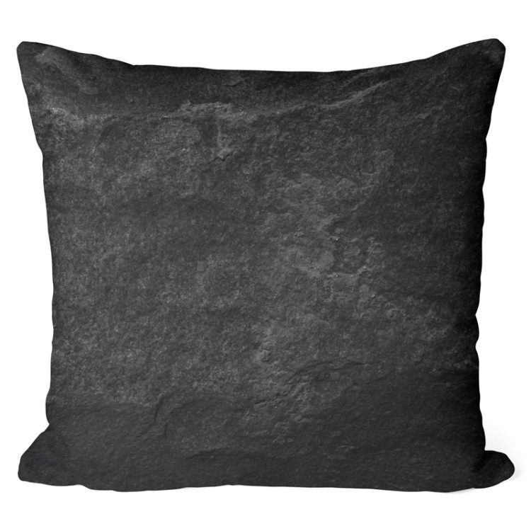 Decorative Microfiber Pillow Black gold - a pattern imitating the surface of a flagstone cushions 146815