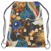 Backpack Birdy paradise - pattern with multicoloured flowers on dark background 147615 additionalThumb 2