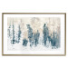 Poster Abstract Grove - Landscape of a Winter Forest With Blue Trees 149015 additionalThumb 25