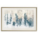 Poster Abstract Grove - Landscape of a Winter Forest With Blue Trees 149015 additionalThumb 27
