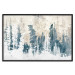 Poster Abstract Grove - Landscape of a Winter Forest With Blue Trees 149015 additionalThumb 20