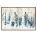 Poster Abstract Grove - Landscape of a Winter Forest With Blue Trees 149015 additionalThumb 22