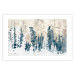 Poster Abstract Grove - Landscape of a Winter Forest With Blue Trees 149015 additionalThumb 23