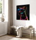 Canvas AI Dog - Pink Cyber Animal With Neon Glasses - Square 150215 additionalThumb 4