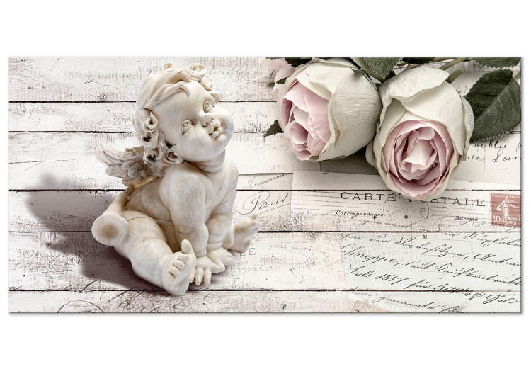 Large canvas print Cupid with Roses II [Large Format] 150815