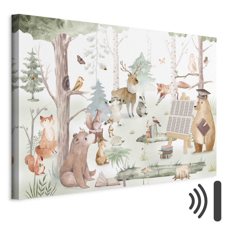 Canvas Print School in the Forest - Bear Teaching the Other Animals in the Clearing 151215 additionalImage 8
