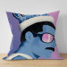 Decorative Microfiber Pillow Freddie - Blue Pop-Art Depicting the Singer of the Band Queen 151315 additionalThumb 4
