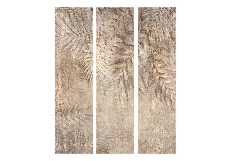 Room Separator Sketch of Palm Leaves - Beige Composition With a Plant Motif [Room Dividers] 151415 additionalImage 3