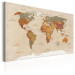 Large canvas print World Map: Beige Chic [Large Format] 151915 additionalThumb 2
