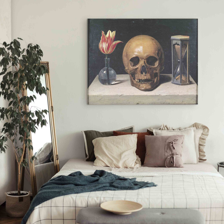 Art Reproduction Vanitas Still Life with a Tulip, Skull and Hour-Glass 153115 additionalImage 5