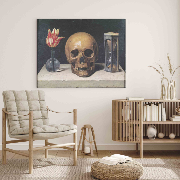 Art Reproduction Vanitas Still Life with a Tulip, Skull and Hour-Glass 153115 additionalImage 3