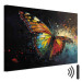 Canvas Print Colorful Butterfly - Composition With Insect With Visible Paint Texture 159515 additionalThumb 8