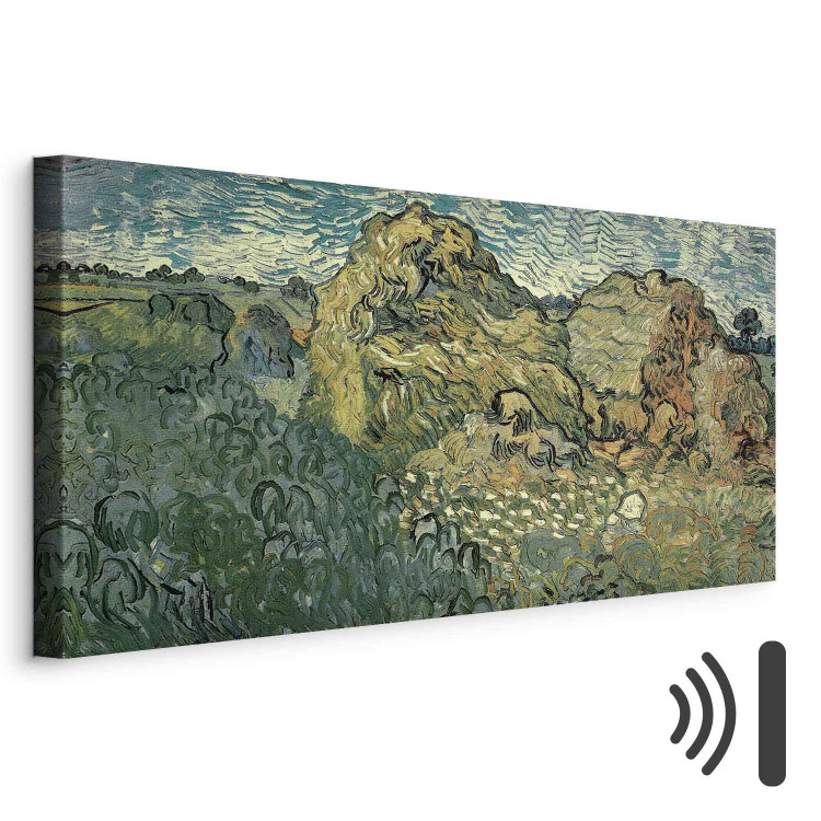 Art Reproduction Field with Wheat Stacks  159615 additionalImage 8