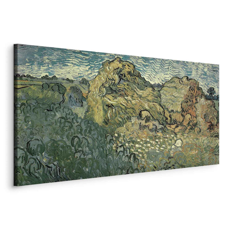 Art Reproduction Field with Wheat Stacks  159615 additionalImage 2