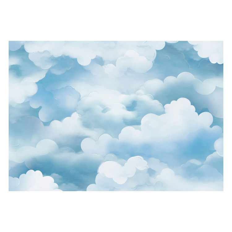 Photo Wallpaper Sky and Clouds - Blue Theme for Children in Illustrative Style 159915 additionalImage 1