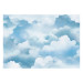 Photo Wallpaper Sky and Clouds - Blue Theme for Children in Illustrative Style 159915 additionalThumb 1