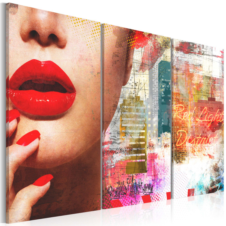Canvas Art Print Red Light District 58915 additionalImage 2