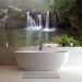 Wall Mural Flowing Waterfalls - Lake Landscape in the Forest with Rocky Cascade 60015 additionalThumb 8
