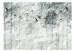 Photo Wallpaper Cartoon paper - shadows of a forest of trees and birds on a white background 64115 additionalThumb 1