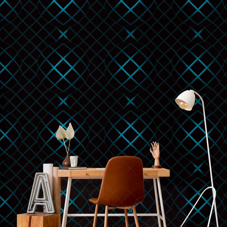 Modern Wallpaper Blue lines 89415 additionalImage 5