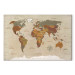 Canvas Print World Map: Beige Chic 91915 additionalThumb 7