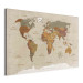 Canvas Print World Map: Beige Chic 91915 additionalThumb 2