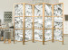 Room Divider Alabaster Garden II - white stone texture with a plant motif 95415 additionalThumb 6
