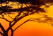 Canvas Elephant Trek (5-piece) - Sunset on the African Savanna 98615 additionalThumb 4