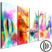 Canvas Print Rainbow Watercolors (5-part) Narrow - Colorful Horse in Pop Art Style 108225 additionalThumb 6