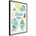 Poster Exotic vibes - abstract composition with tropical fruits and leaves 114325 additionalThumb 6