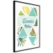 Poster Exotic vibes - abstract composition with tropical fruits and leaves 114325 additionalThumb 7