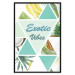 Poster Exotic vibes - abstract composition with tropical fruits and leaves 114325 additionalThumb 16