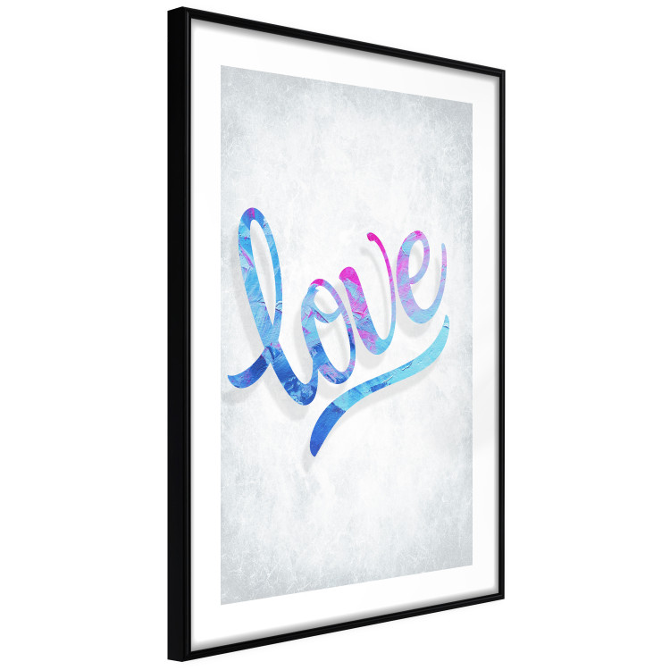 Poster Love Composition - colorful English text "love" on a bright background 114425 additionalImage 11