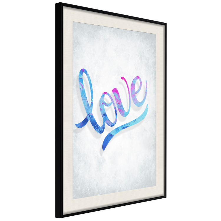 Poster Love Composition - colorful English text "love" on a bright background 114425 additionalImage 3