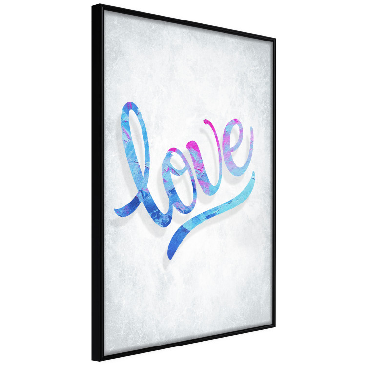 Poster Love Composition - colorful English text "love" on a bright background 114425 additionalImage 10