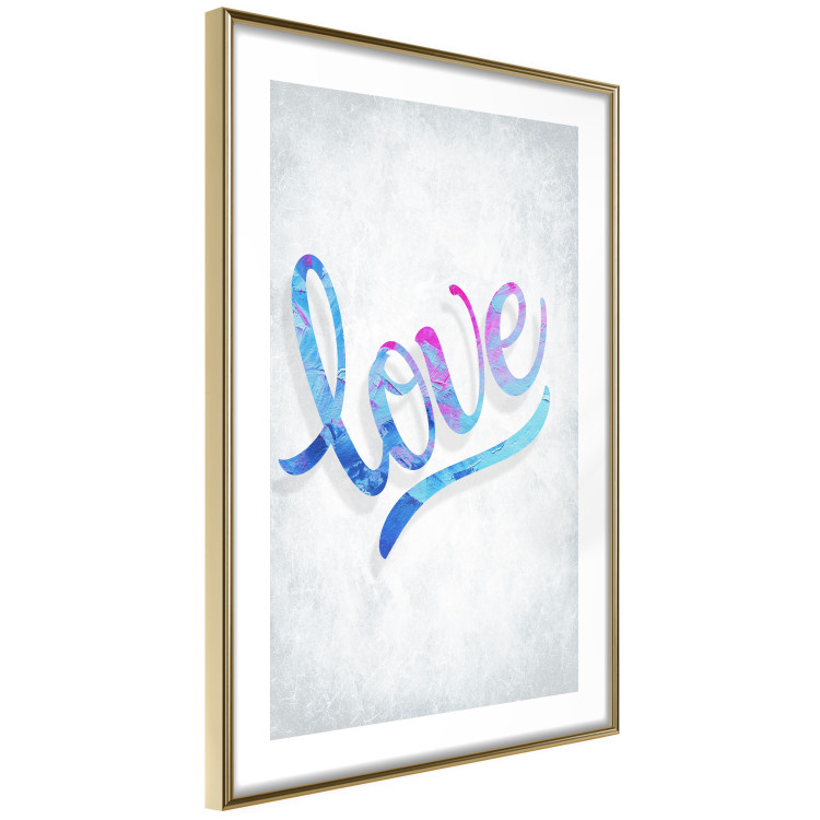 Poster Love Composition - colorful English text "love" on a bright background 114425 additionalImage 8