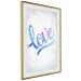 Poster Love Composition - colorful English text "love" on a bright background 114425 additionalThumb 2