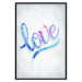 Poster Love Composition - colorful English text "love" on a bright background 114425 additionalThumb 24
