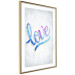 Poster Love Composition - colorful English text "love" on a bright background 114425 additionalThumb 8