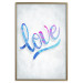 Poster Love Composition - colorful English text "love" on a bright background 114425 additionalThumb 20
