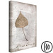 Canvas Print Leaf in Rustic Frame (1-part) - Nature on Textured Background 115025 additionalThumb 6