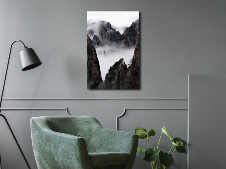 Canvas Art Print Fog Over Huang Shan (1 Part) Vertical 116525 additionalImage 3
