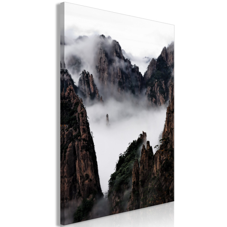 Canvas Art Print Fog Over Huang Shan (1 Part) Vertical 116525 additionalImage 2