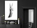 Wall Poster Victory - black and white abstraction with a hand showing the victory sign 117025 additionalThumb 2