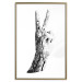 Wall Poster Victory - black and white abstraction with a hand showing the victory sign 117025 additionalThumb 20