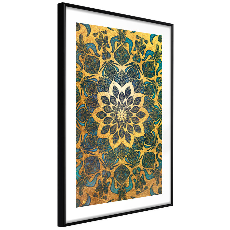 Wall Poster Gold of India - composition with a Zen-style Mandala in golden tones 119025 additionalImage 13