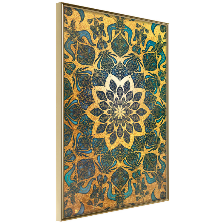 Wall Poster Gold of India - composition with a Zen-style Mandala in golden tones 119025 additionalImage 14